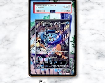 Squirtle AR/IR Special Promo Box Custom Pokémon Graded Card Display Case