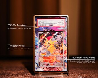 Pikachu 227 Stamp Collection Custom Pokemon Graded Card Display