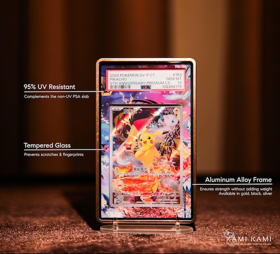 Pikachu 227 Stamp Collection Custom Pokemon Graded Card Display