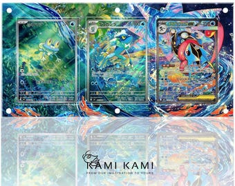 Mega Greninja Evolution Set Benutzerdefinierte Pokémon Kartenhalter für Karten