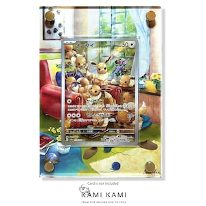 Cadre d'affichage de carte Pokémon personnalisé Evoli AR Crimson Haze