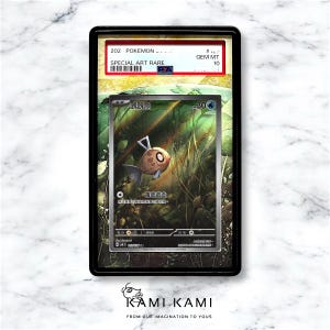 May include: A graded Pokemon trading card featuring a special art rare version of the Pokemon "醜醜角" (Unown). The card is in Japanese and has a Gem Mint 10 rating.