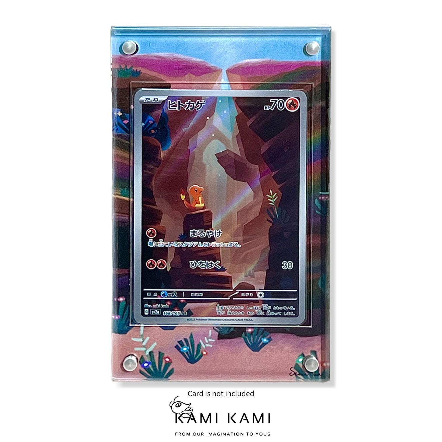 151 ヒトカゲ AR カスタムポケモンカードディスプレイフレームケース