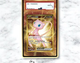 Mew EX UR Custom Pokémon Graded Card Display Case