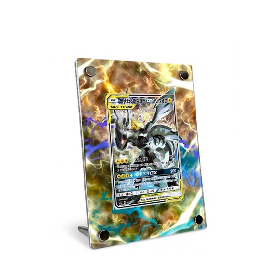 pokemon tag team cards pikachu zekrom Pokemon Pikachu & Zekrom GX Tag Team TCG Card Psa 9