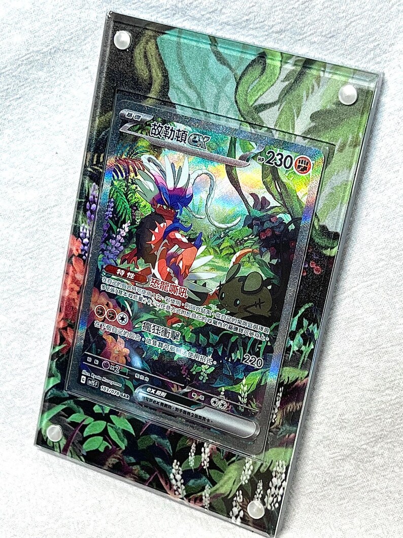 Koraidon EX Alt Art Custom Pokémon Card Display Frame Case Etsy België