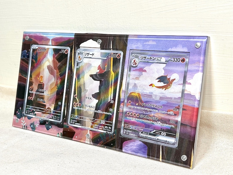 Charmander Evolution Set Pokémon 151 Card Display Frame Case - Etsy