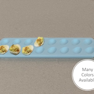 Custom Deviled Quail Egg Tray for Effortless Hosting | Farmhouse 3D-Printed Egg Holder | Made in USA