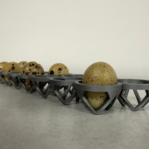 Custom Stackable Coturnix Quail Egg Tray | Farmhouse 3D-Printed Egg Holder | Fresh Egg Storage | Made in USA