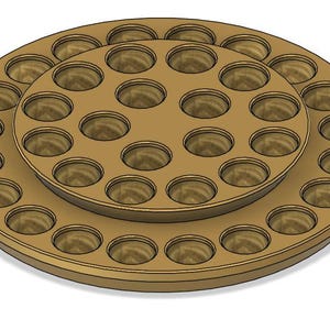 Custom Quail Egg Serving Platter | Upright Eggs | Circular Platters | Farmhouse 3D-Printed Egg Holder
