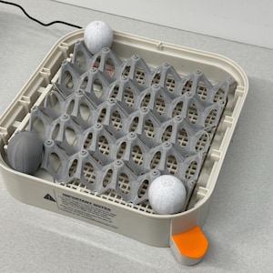 Upright Egg Support Tray for Maticoopx 20 Incubator and Others | Stackable Egg Trays | 3D Printed | Vertical Incubator Tray