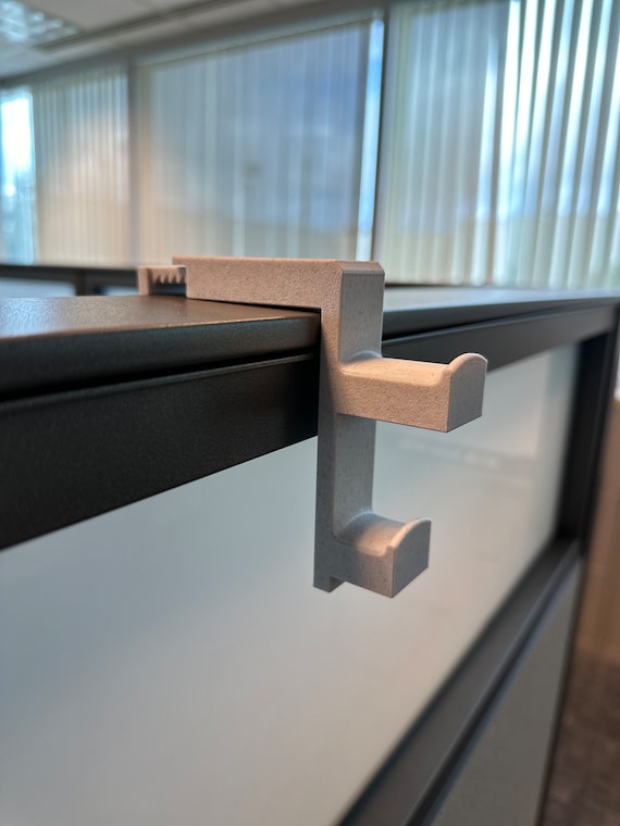Office Cubicle Wall Coat Hanger Stylish and Functional Organizer for a Clutter free Workspace 3D Printed Made in USA Etsy