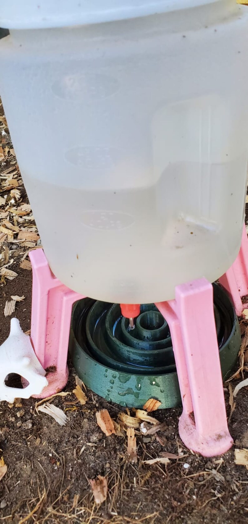 Quail Water Tower With 4gravitywaternipples Stand Drip Etsy