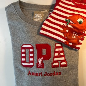 MAMA/PAPA Keepsake-Pullover bestickt mit Babykleidung, personalisierbar, Andenken, Geschenk, Applikation, nachhaltig, ökologisch Bild 7