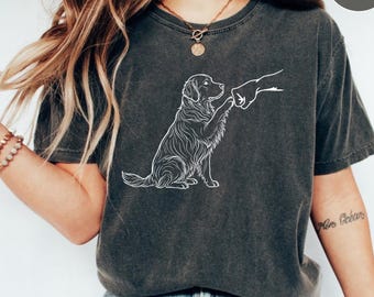 Paw Friend Shirt, Dog Friendship Fist Bump Animal Lover Tee, Dog Owner Gift, Comfort Colors T-Shirt