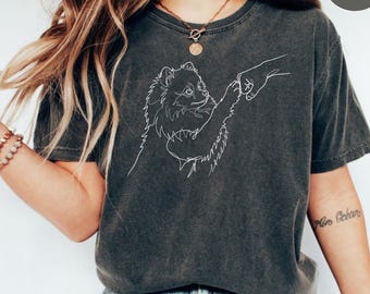 Paw Friend Shirt, Dog Friendship Fist Bump Animal Lover Tee, Dog Owner Gift, Comfort Colors T-Shirt