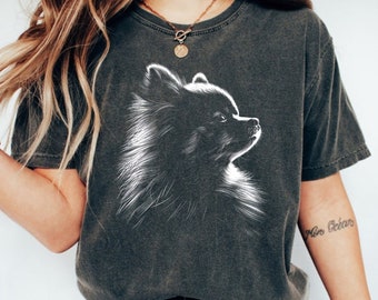 Pomeranian-skjorta, Pomeranian-mamma-skjorta, Pomeranian-present, hund-T-shirt, Pom-skjorta, Pommy-skjorta-present till Pomeranian-ägare Pom-skjorta, Pommy-skjorta
