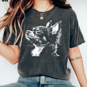 Chihuahua Shirt Dog Face T Shirt, Chihuahua Gifts, Chihuahua T Shirt, Dog Groomer Gift, Gift for Chihuahua Owner, For Chihuahua Lover