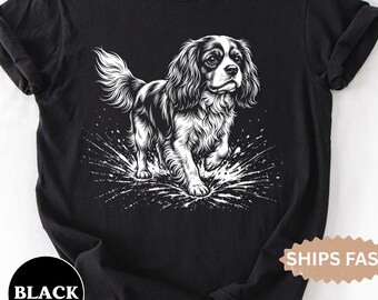 Cavalier King Charles Spaniel Comfort Colors Shirt, Gift for Cavalier Spaniel Lover, Dog Mom Owner T-Shirt