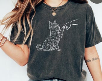 Paw Friend Shirt, Dog Friendship Fist Bump Animal Lover Tee, Dog Owner Gift, Comfort Colors T-Shirt