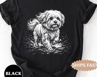 Maltese Comfort Colors Shirt, Gift for Maltese Lover, Maltese Dog Mom Owner T-Shirt