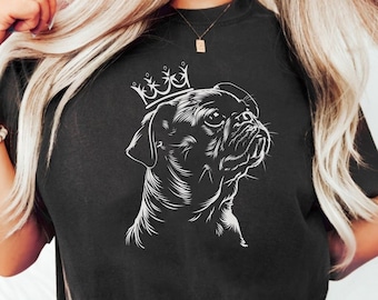 Camisa Pug Comfort Colors Camiseta, Camisa de perro Pug, Camiseta Pug, Regalo para el dueño de Pug, Regalo para amante de Pug, Camisa amante de Pug, Camisa de mamá Pug, Papá Pug