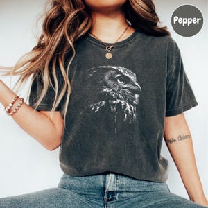 Retro uil shirt voor dierenliefhebber, uil T-shirt, uil T-shirt, vogel shirt, uil shirt voor vrouwen, uil minnaar cadeau, uil vintage grafische tshirt