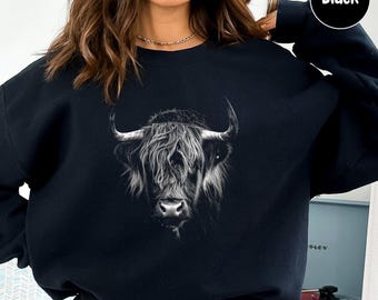 Highland Cow Sweatshirt, Highland Cow Shirt, Highland Cow Tee, Highland Cow Gifts, Cow Shirt, Highlander Shirt, Cow Lover Gift, Farmer Gifts