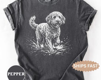 Goldendoodle Comfort Colors Shirt, Gift for Goldendoodle Lover, Doodle Dog Mom Owner T-Shirt