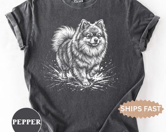 Pomeranian Comfort Colors Shirt, Gift for Pomeranian Lover, Pom Dog Mom Owner T-Shirt