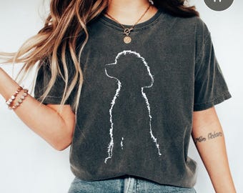 Camiseta de caniche, camiseta para perro caniche, camiseta para amantes de los perros, regalo para dueños de caniches, camiseta con gráficos de animales para dueños de mascotas, camiseta de mamá caniche con colores cómodos