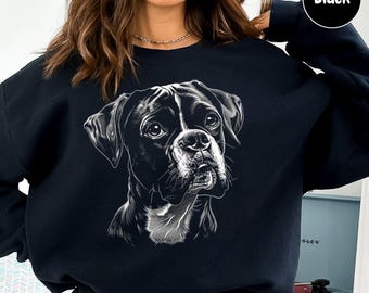 Boxer Dog Sweatshirt, Boxer Owner Crewneck, Boxer Lover Gift, Pet Parent Pullover, Dog Lover Apparel for Boxer Families, Comfortable Dog Mom
