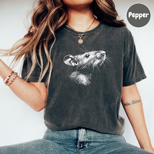 Rat Shirt, Rat Lover Shirt, Rat Gifts, Comfort Colors Rat Tee, Gift for Rat Owner, For Animal Lover, Pet Parent Shirt, Animal Lover T Shirt