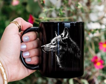 Wolf Coffee Mug 15oz - Silver Wolf Cup, Winter Wolf Lover Mug, Wolf  Drinkware, Wolf Theme Gift, Colorful Wolf Mug, Wolf Painting Mug - Etsy