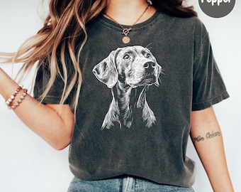 Vizsla Shirt, Vizsla T shirt, Vizsla Mom Shirt, Vizsla Dad Shirt, Vizla Shirt, Vizsla, Vizsla Dog Mom Shirt, Cute Retro Vizsla Tee for Women