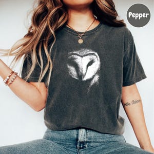 Uil shirt, uil minnaar grafisch shirt, retro uil shirt voor dierenliefhebber, Birdwatcher T-shirt cadeau idee, uil minnaar cadeau, uil T-shirt, comfort kleuren