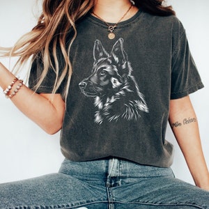 German Shepherd Comfort Colors T Shirt, German Shepherd Tshirt, Gift for German Shepherd Owner, German Shepherd Shirt, Funny Dog Mom Shirt