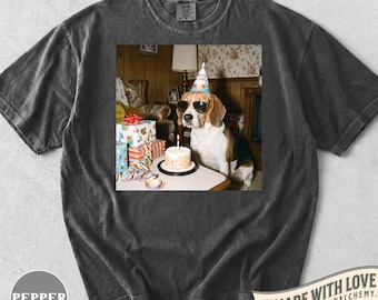 Grappig Beagle verjaardagsshirt, retro T-shirt voor een hondenfeestje, cadeau voor Beagle-liefhebbers, schattige kleding voor hondenmoeders, cadeau voor huisdiereigenaren