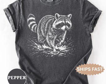 Raccoon Comfort Colors Shirt, Gift for Raccoon Lover, Raccoon Animal Lover Owner T-Shirt