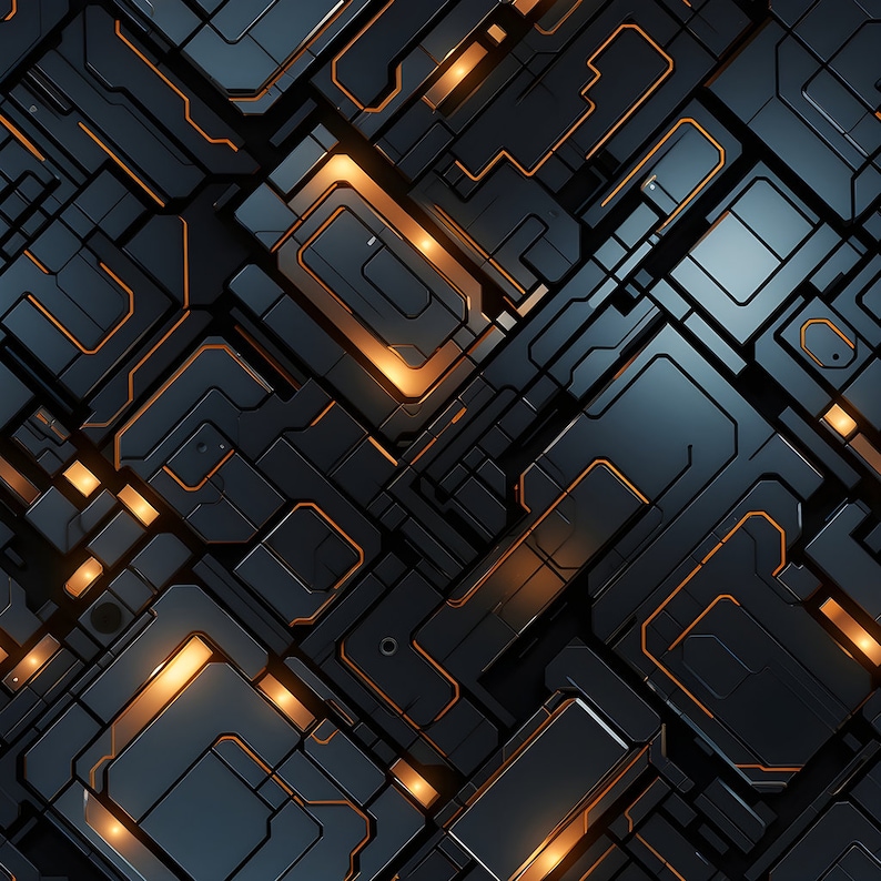 Abstract Mechanical Pattern Mechanical Seamless Patterns Collection 2 - Etsy
