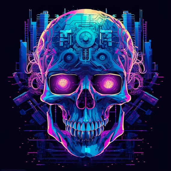 Cyberpunk Skulls - Etsy