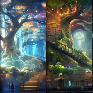 Overgrown Fantasy LIbrary