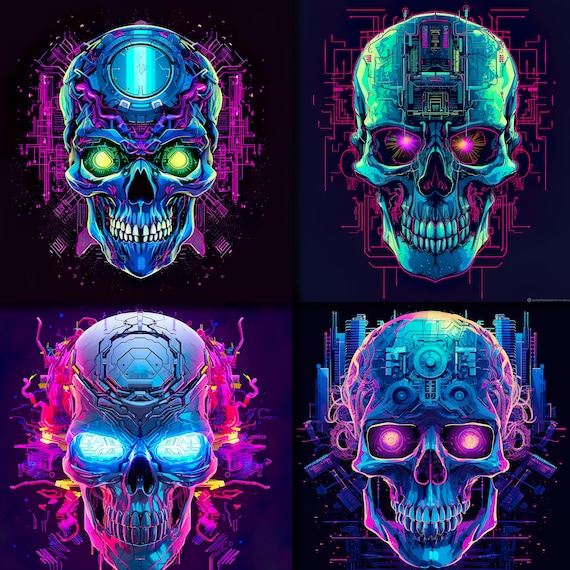 Cyberpunk Skulls - Etsy
