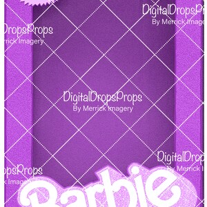 Barbie Inspired DIGITAL Backdrop Bundle Customizable PHOTOSHOP File Barbie Box. NOT a Physical