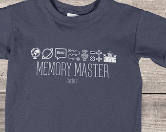 Classical Conversations Studenten-T-Shirt, Zyklus 2 Memory Master Award, Memory-Arbeits-Shirt für Kinder, Abschlussgeschenk für Homeschool-Schüler