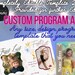 Custom Template Design DIGITAL ITEM Ads Programs Recital Documents ...