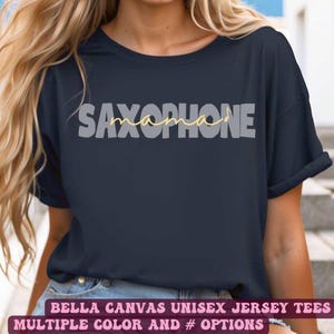 Marching Band Mama Tee | Instrument Heart Shirt, Bella Canvas