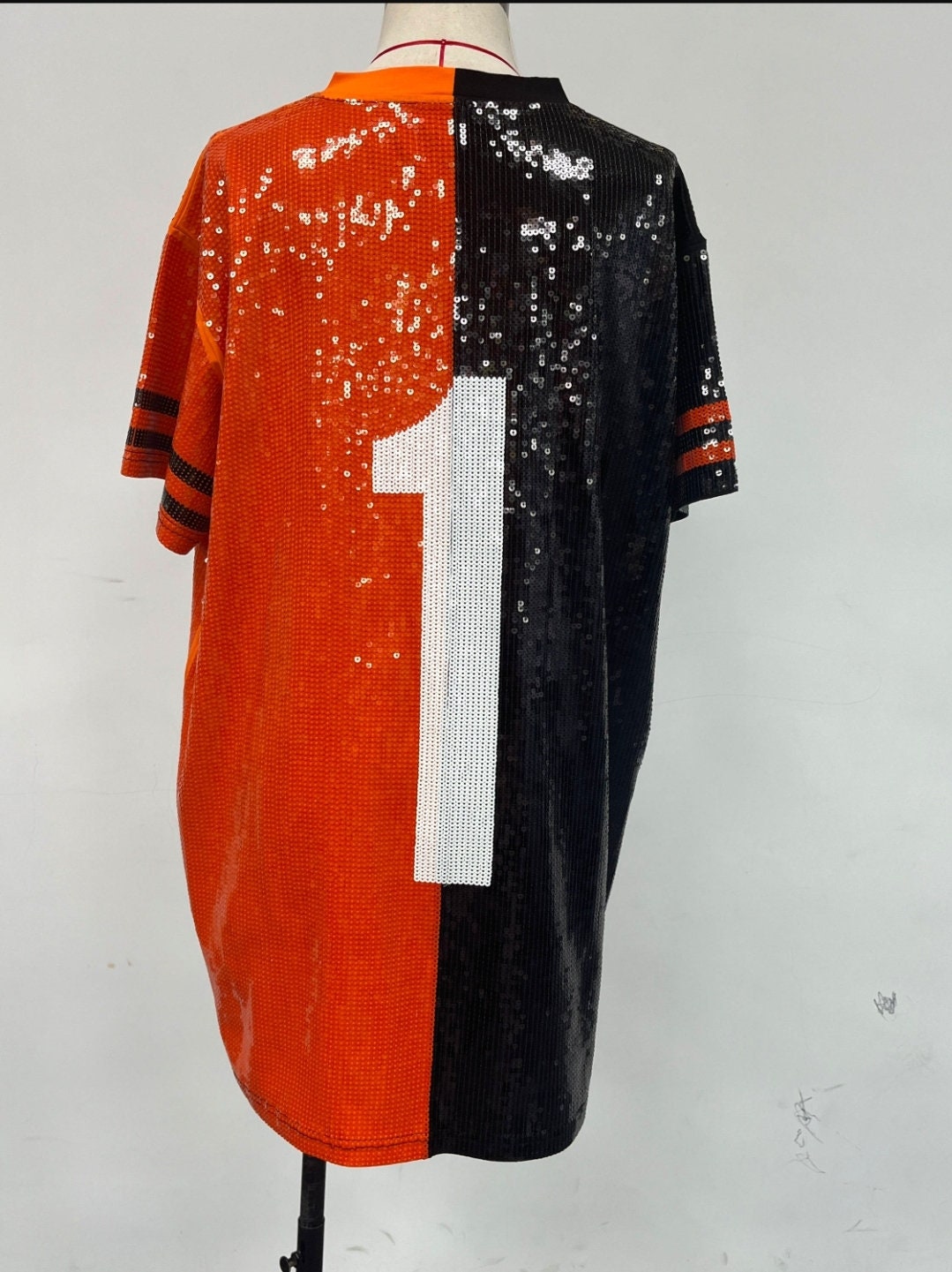 Whitewed Sequin Number 13 Football Jersey T Shirt Dresses Costumes for Women Holiday Nye