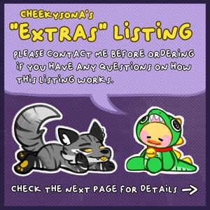 EXTRA FIGURE / NSFW extra - custom furry reference sheet commission (read description)