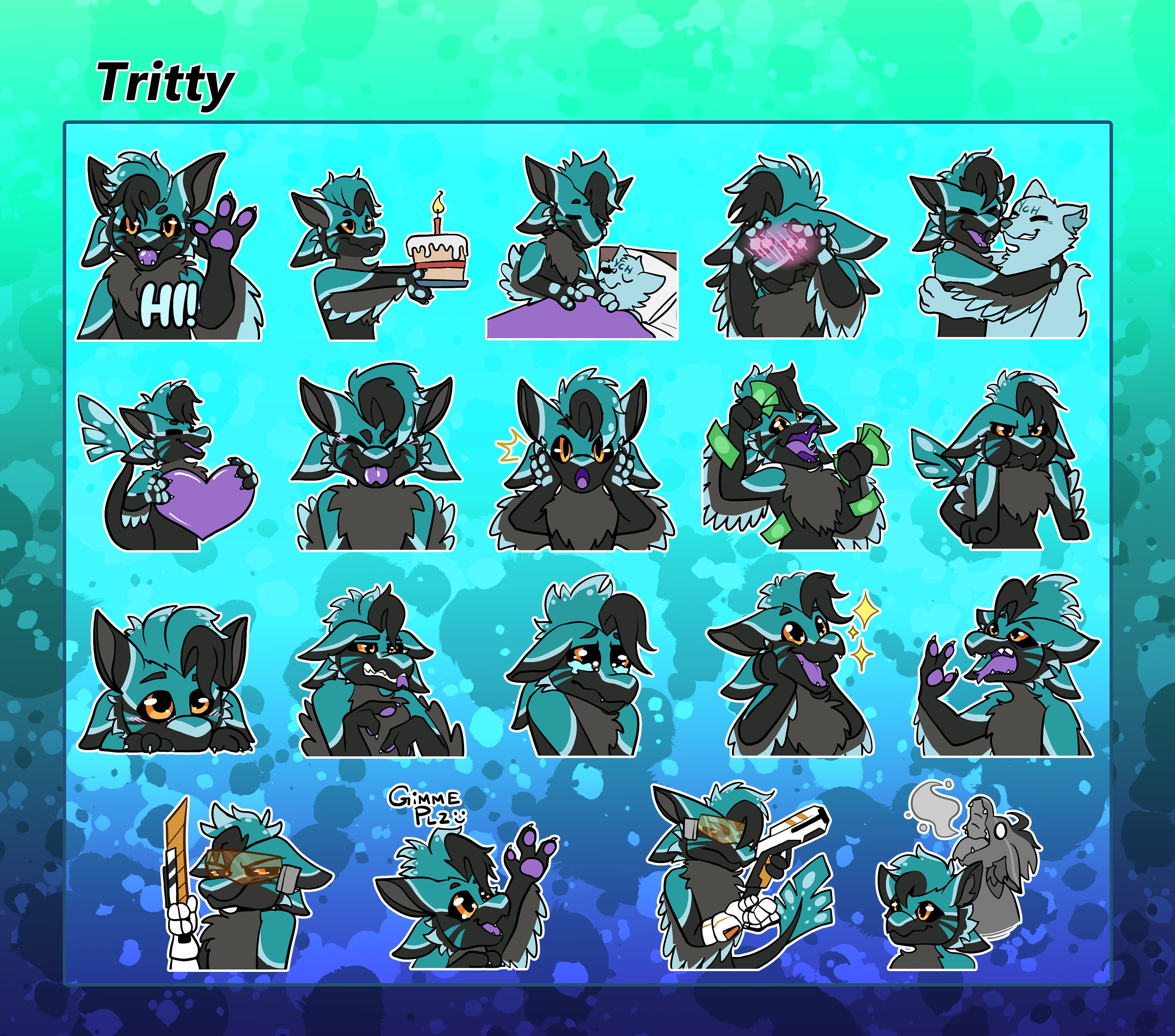 Telegram Emotes Telegram Stickers - Custom Furry Sticker for Telegram, Made-to-order ...
